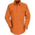 Vf Imagewear Red Kap® Men's Industrial Work Shirt Long Sleeve Orange Regular-2XL SP14 SP14ORRGXXL